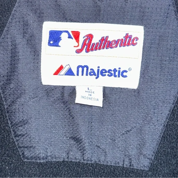 San Francisco Giants Jacket Mens Large Black MLB Baseball Majestic Authentic - Picture 5 of 9